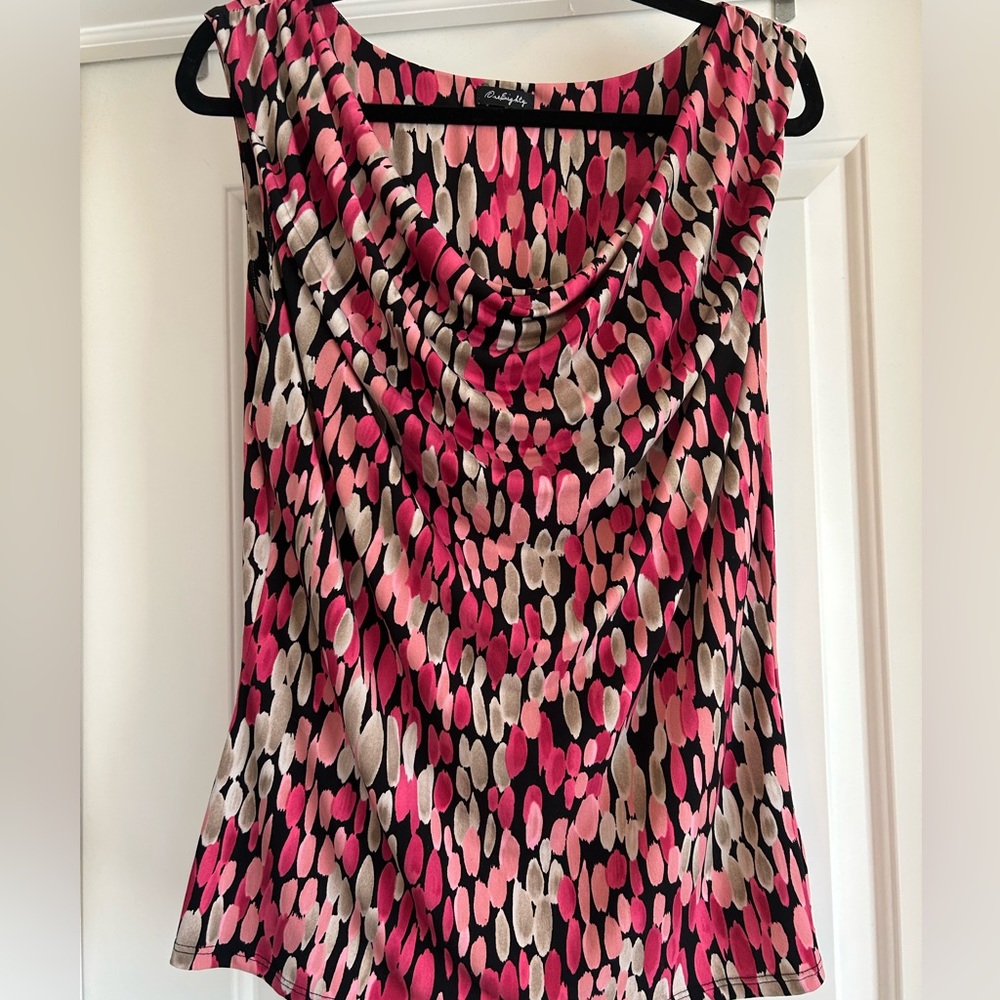 Size large, blousy shell. Worn only a few times